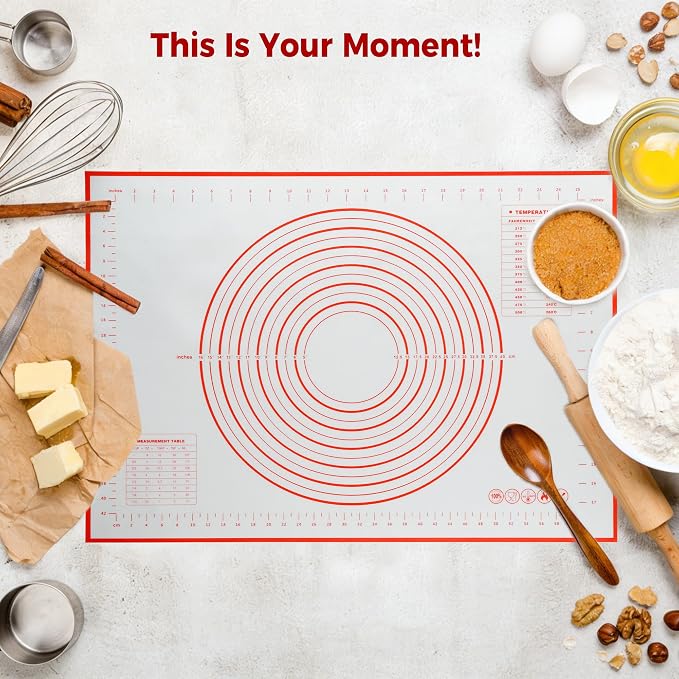 Extra Large Nonstick Silicone Pastry Mat 28x20Inch - Image 5