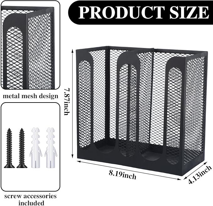 Maxcheck Metal Mesh Cup and Lid Holder Coffee Paper Cup Dispenser Lid Holder - Image 2