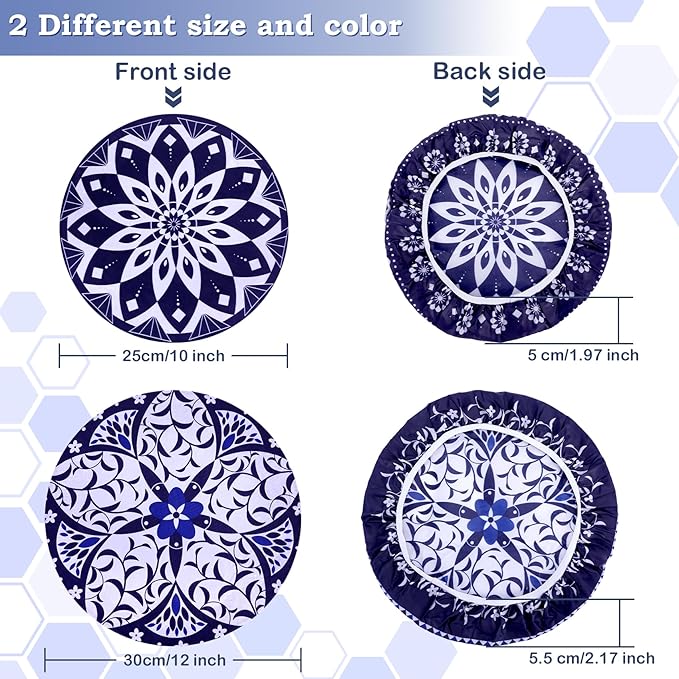 2 Large Reusable Beeswax Bowl Covers - Image 3