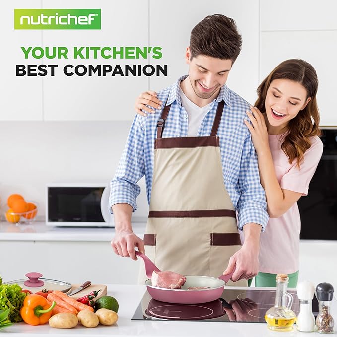 NutriChef 54-Piece Kitchen Cookware Set – Complete Non-Stick Ceramic Pots and - Image 7