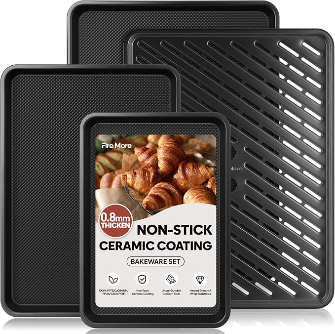 Nonstick Cookie Sheets for Baking by FireMore