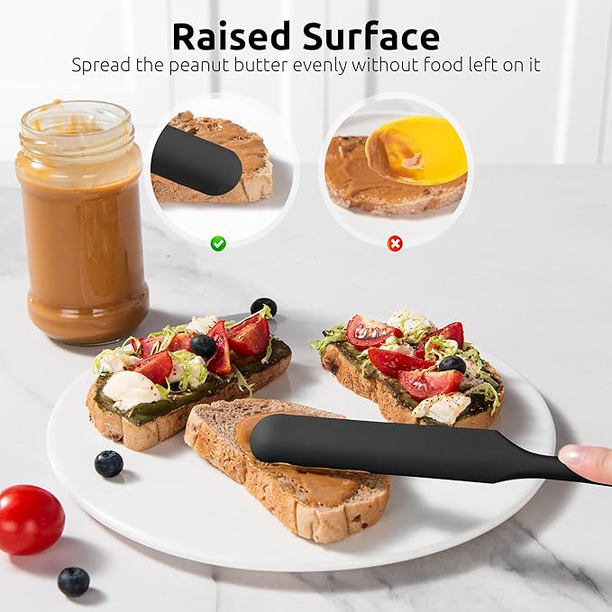 U-Taste Skinny Silicone Jar Spatula: 600ºF Heat-Resistant Food-Grade 10in Long - Image 8