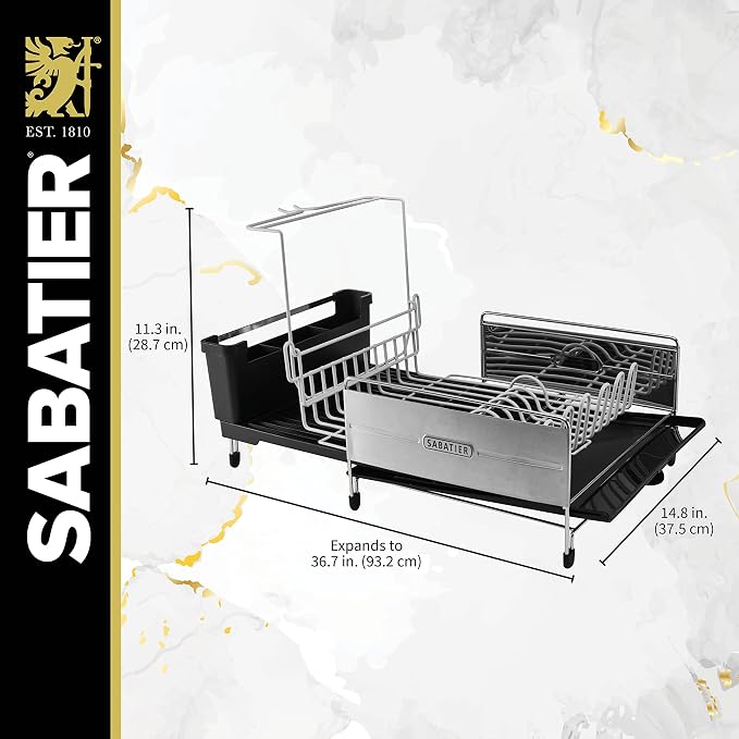 Sabatier Expandable Stainless Steel Dish Rack - Image 3