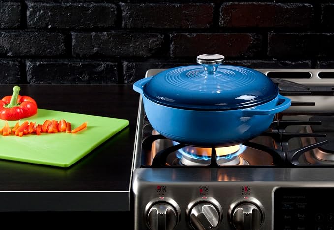 Lodge 3 Quart Enameled Cast Iron Dutch Oven - Image 2