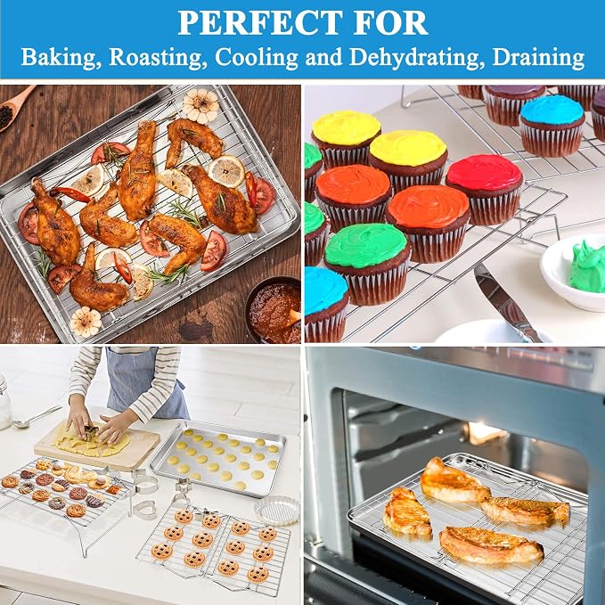 P&P CHEF 16 Inch Stainless Steel Baking Sheet - Image 6