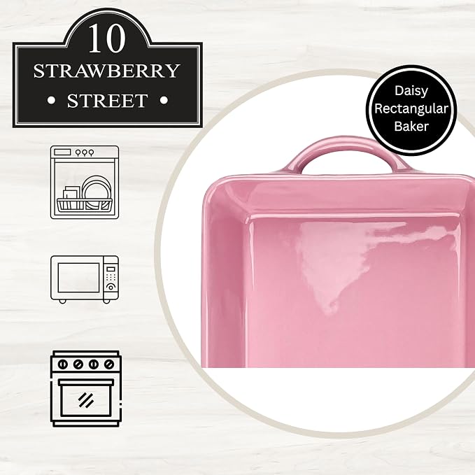 10 Strawberry Street Daisy Rectangular Baker - Image 5