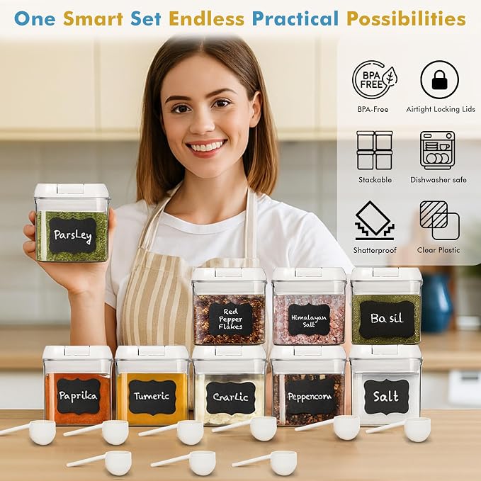 Shazo 9 PC Airtight Food Storage Containers - Image 4
