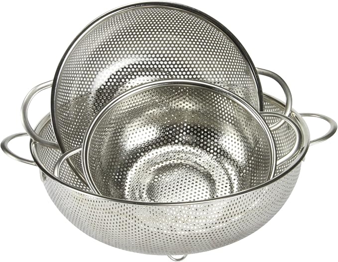 Chef Craft Select Microperforated Colander, 1.5 quart, Stainless Steel - Image 3