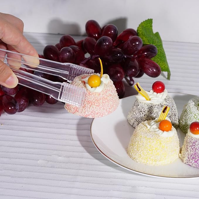 10 Pcs Plastic Buffet Serving Tongs, 6.3 Inches - Image 6