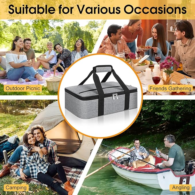 Insulated Casserole Carrier, Portable Casserole Carrier - Image 5