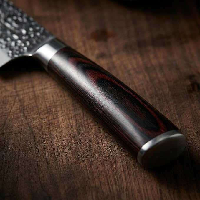 imarku Nakiri Knife, Razor Sharp 7 Inch Multipurpose Vegetable Japanese Chef - Image 6