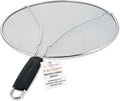 U.S. Kitchen Supply Stainless Steel Splatter Guard 13" Fine Mesh Cover by USKitchenSupply