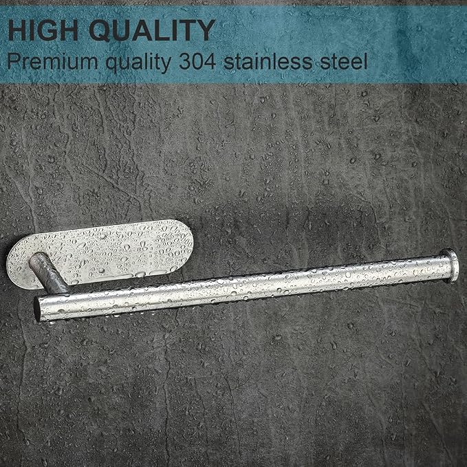 CUXIXA Paper Towel Holder Under Cabinet 2 Pack, Stainless Steel Paper Towel - Image 3
