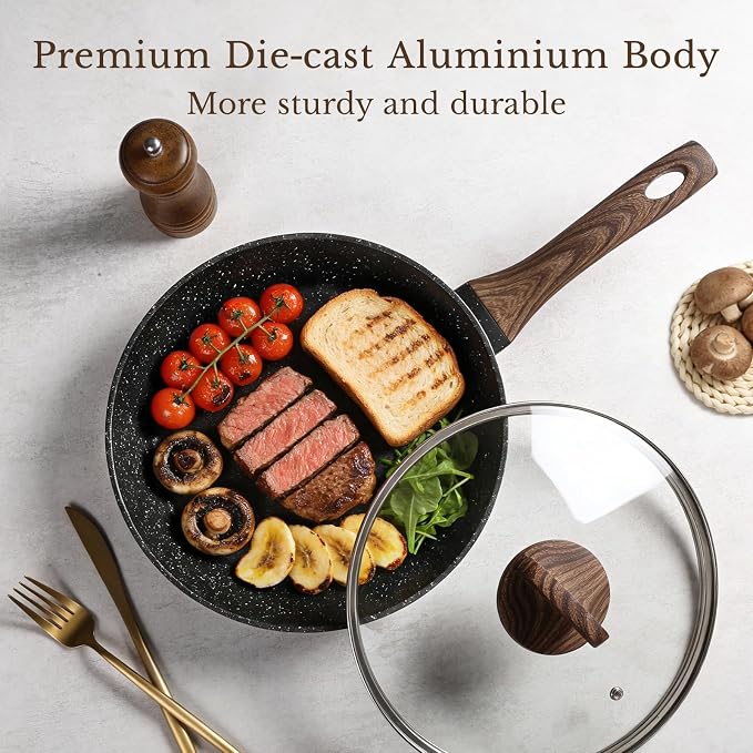 EWFEN 25 Pcs Pots and Pans Set, Nonstick Ceramic Cookware Sets, Healthy - Image 8