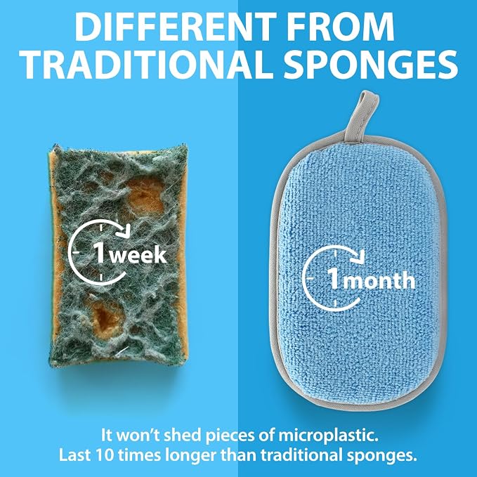 All-Purpose Sponges Kitchen, Non Scratch Dish Sponge - Image 5