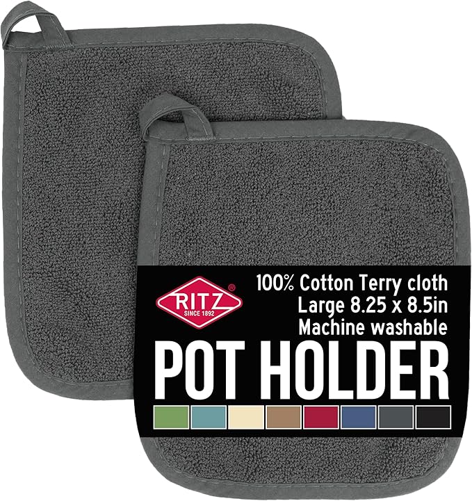 RITZ Terry Potholder & Hot Pad: Unparalleled Heat Resistant, Durable 100% by Ritz+Foodservice