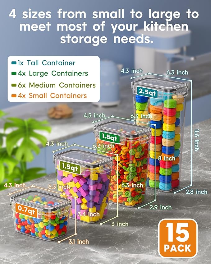 Airtight Food Storage Containers - Image 2