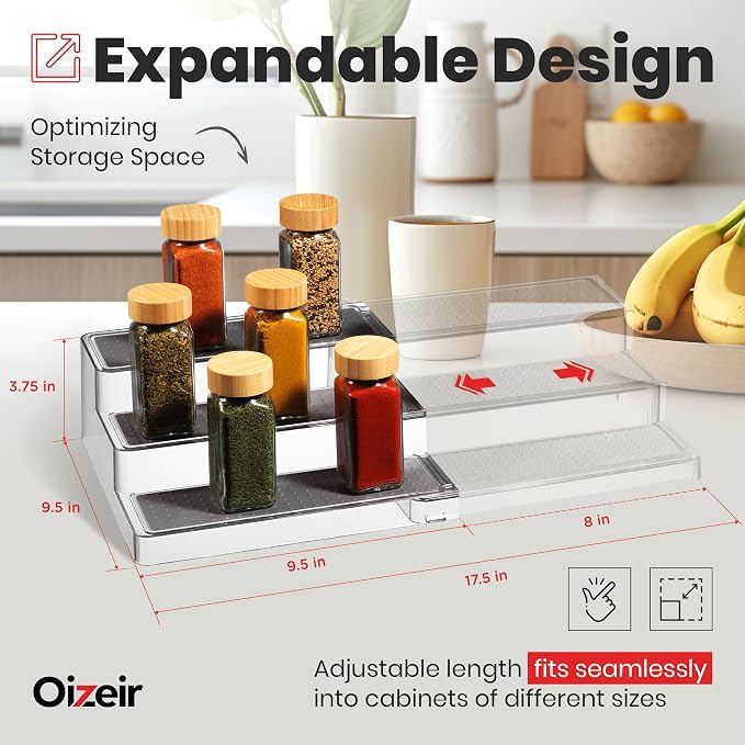 Oizeir Expandable Spice Rack Organizer - Image 2
