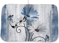 Floral Dish Drying Mat 18x24 Inches by OFIRD