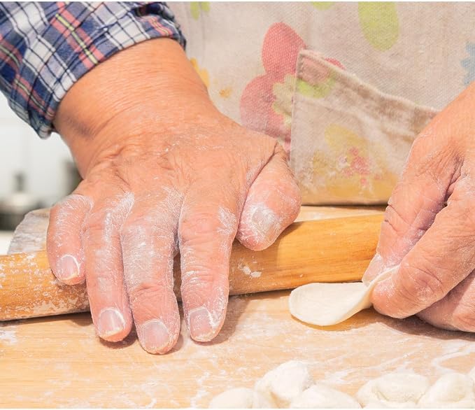 Helen's Asian Kitchen Dumpling Rolling Pin 10-Inches Natural Bamboo - Image 3