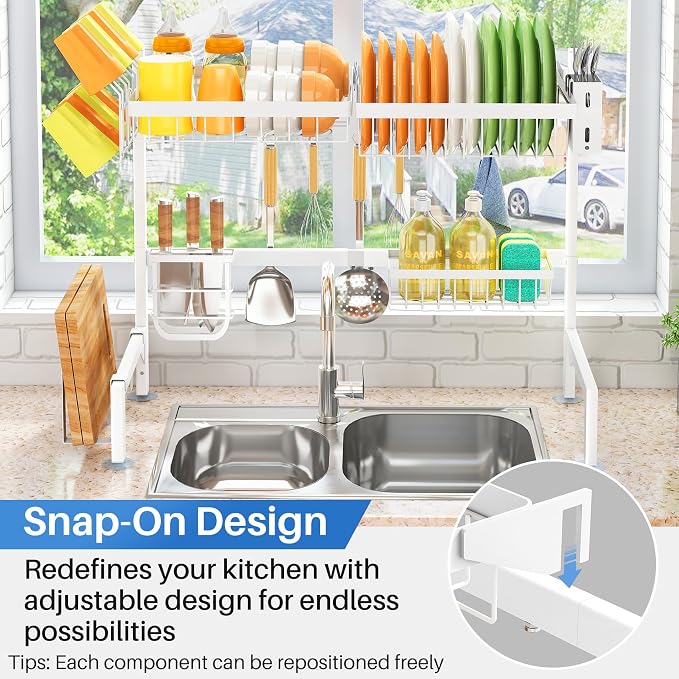 SNTD Over The Sink Dish Drying Rack - Image 5