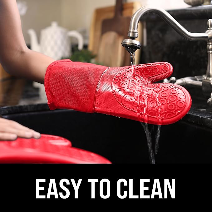 BPA-Free Silicone Oven Mitts Ultra Heat Resistant up to 500°F - Image 6