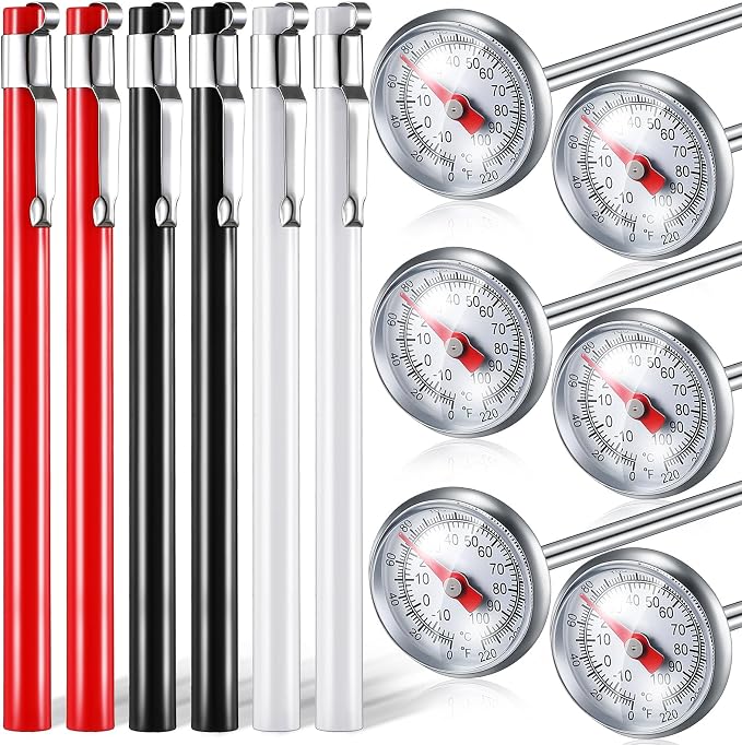 Xuhal 6 Pcs Stainless Steel Kitchen Thermometer by Xuhal