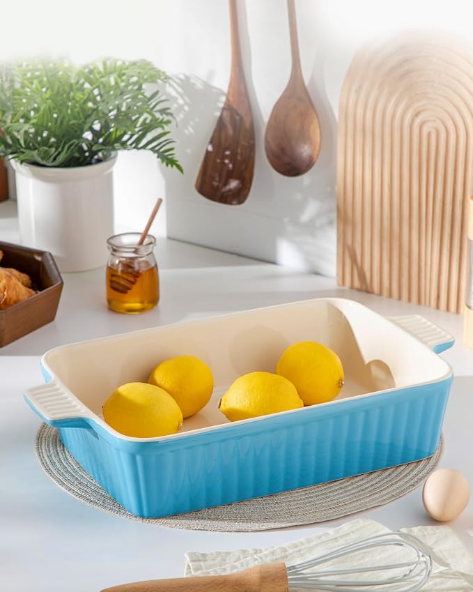 MALACASA 4.4 QT Baking Dish, 9x13 Large Casserole Dish - Image 9