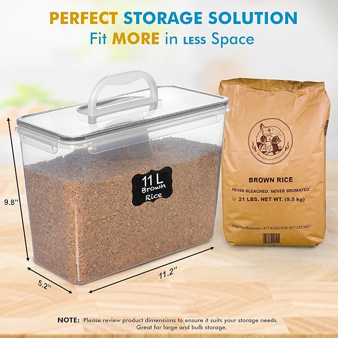 Shazo 2 PC Flour Sugar Storage Containers - Image 3