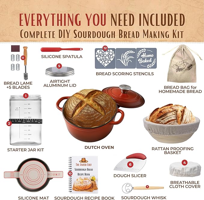 Master Baker Sourdough Starter Kit, All-Inclusive Set - Image 3