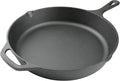12 Inch Cast Iron Skillet, Pre-Seasoned Frying Pan by isheTao