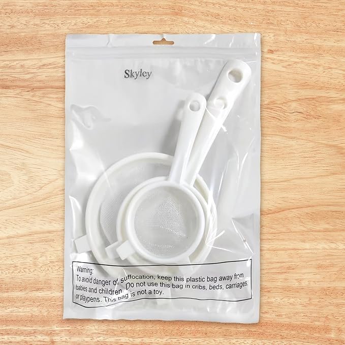 3 Pcs Plastic Nylon Mesh Strainer Colander - Image 7