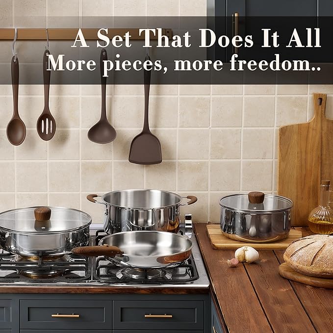 CAROTE 19pcs Stainless Steel Cookware Set - Image 7