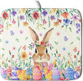 Giwawa Easter Rabbit Dish Drying Mat Spring Flower Dish Drainer Rack Mats 16x18 by Giwawa