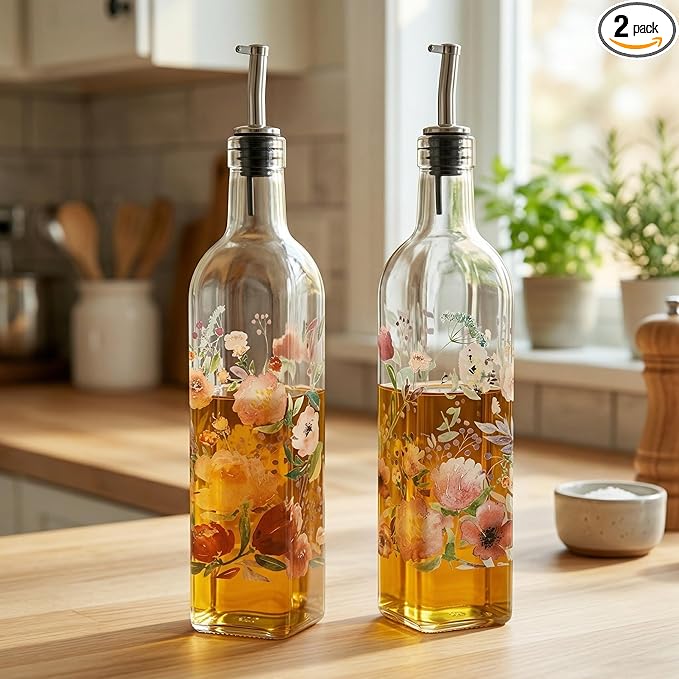 Topadorn 17 oz Olive Oil Dispenser Bottle Set by Topadorn