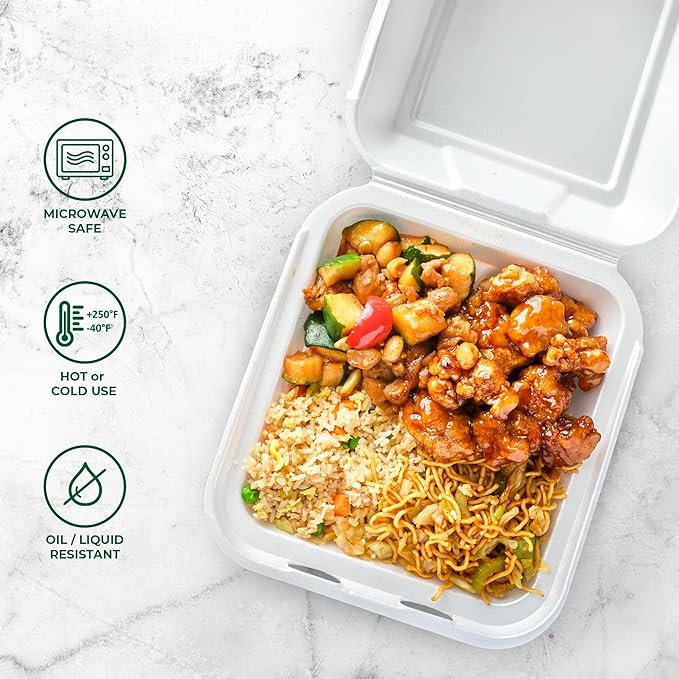 Freshware Compostable Clamshell Food Containers - Image 4