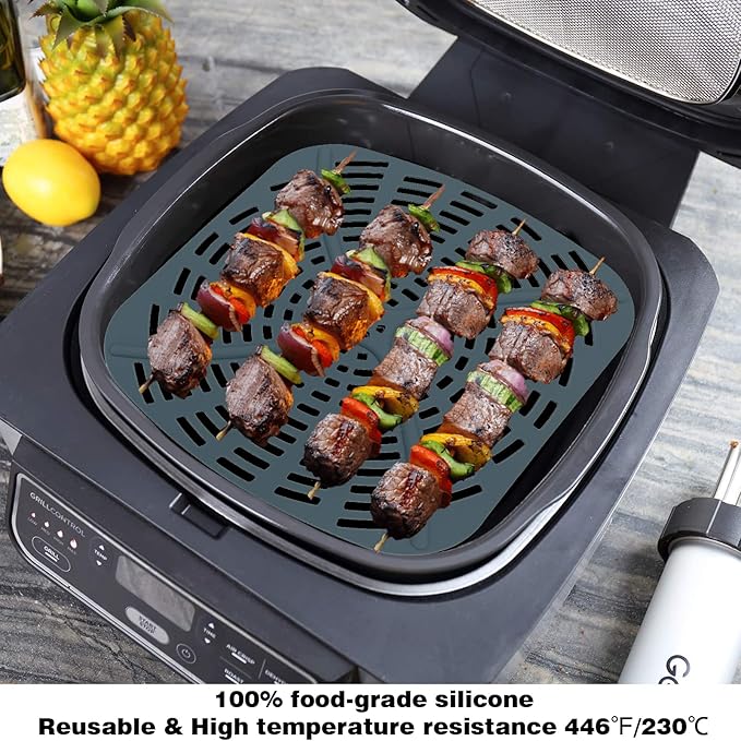 Replacement Stainless Steel Splatter Shield and Reusable Silicone Liner Set - Image 5