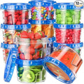 BiuLeon 12 Pack-17oz Freezer Storage Containers, Plastic Food Storage Containers by Unknown