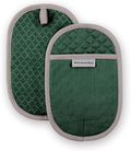 KitchenAid Asteroid Pot Holder 2-Pack Set, Pebbled Palm Green by KitchenAid