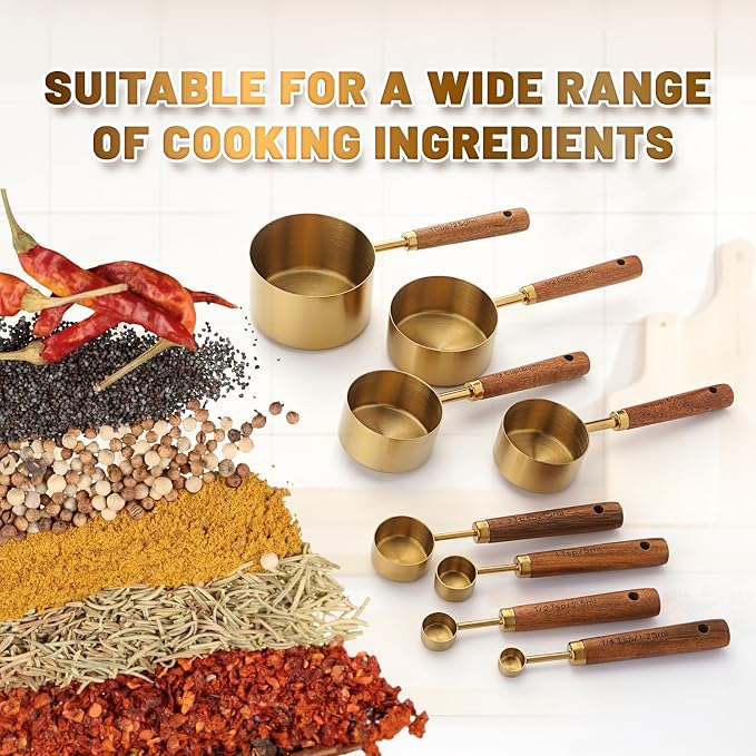 Premium Stainless Steel Measuring Cups and Spoons Set - Image 4