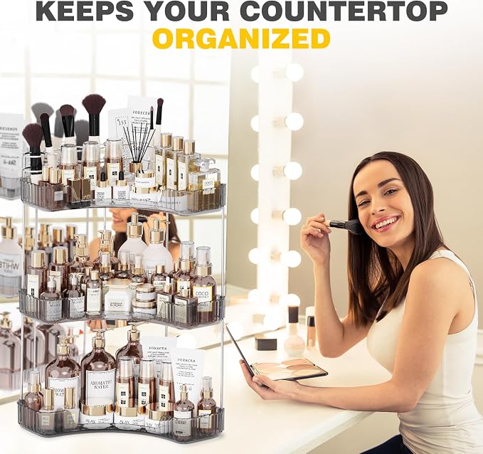 Asayuee 3-Tier Corner Bathroom Counter Organizer - Image 8