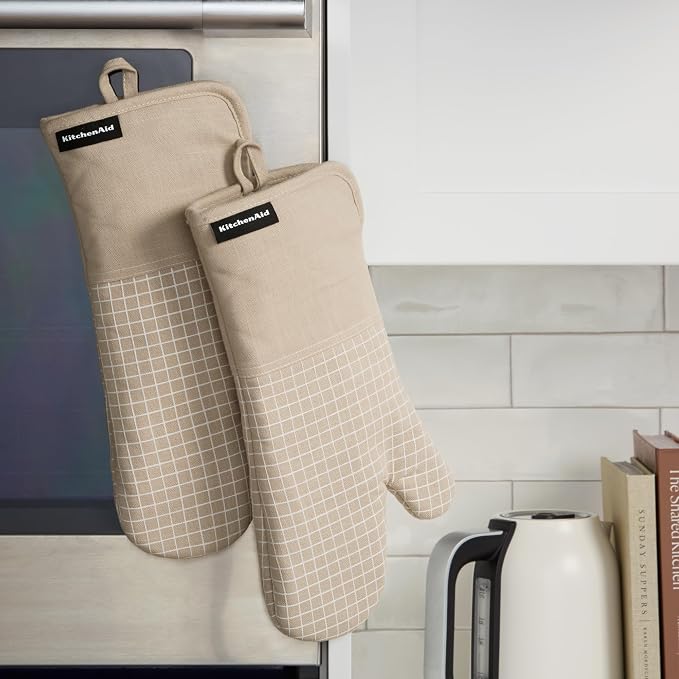 KITCHENAID Gourmet Series Gridlines Oven Mitts 2-Pack Set, Heat Resistant up to - Image 5