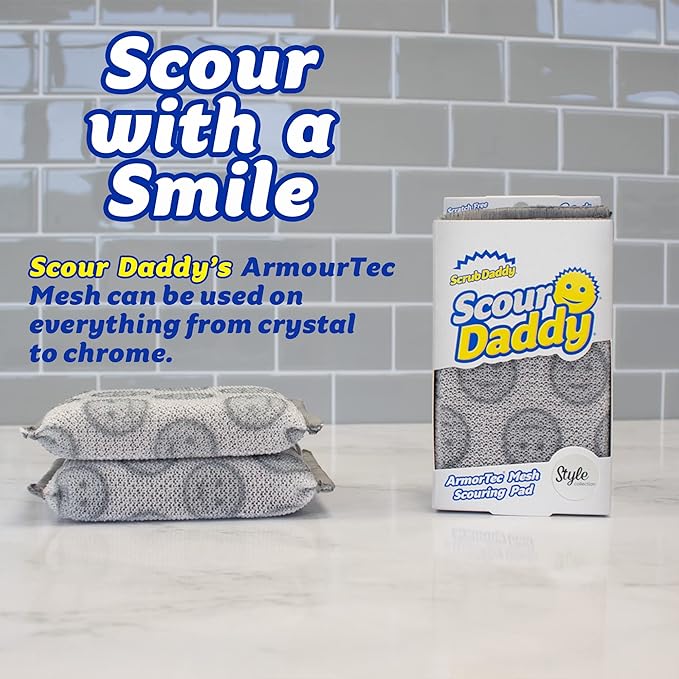 Scrub Daddy Scour Daddy Style, Scourers Non Scratch Scrubbing Sponge, Scouring - Image 2