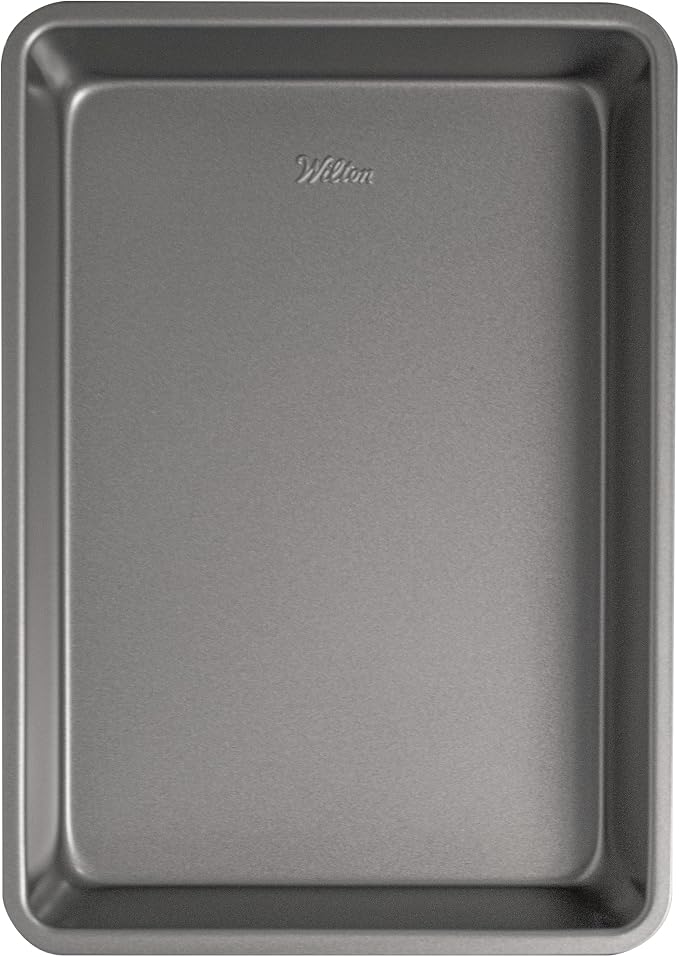 Wilton Silver Non Stick Oblong Cake Pan, Made without PFAS, Durable Steel - Image 4