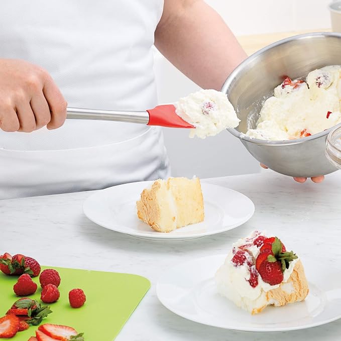 Tovolo Flex-Core Stainless Steel Handled Spoonula Spatula Spoon, Ergonomic Grip - Image 2