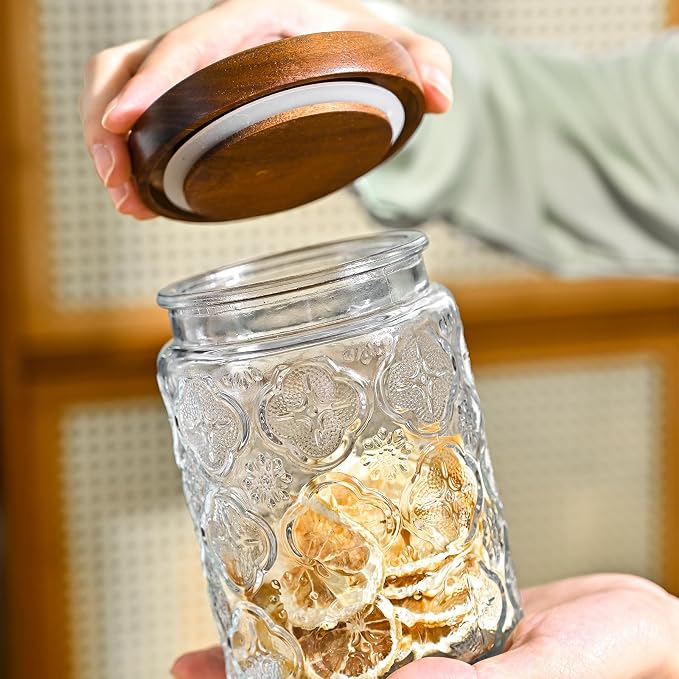 Adodeen 3-Pack 24oz Glass Jar - Image 4