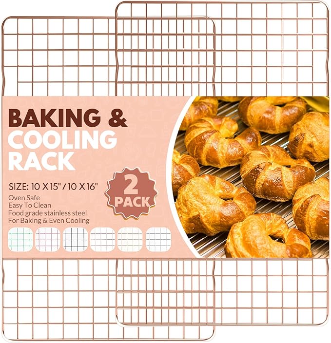 2 PCS Cooling Racks for Cooking and Baking, 15x10 Inches Stainless Steel by Unknown