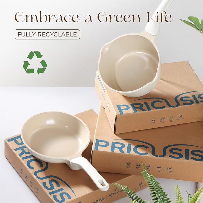PRICUSIS Ceramic Nonstick Saucepan - Image 9