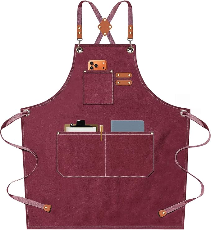 AFUN Chef Aprons for Men Women by BringYouaFun
