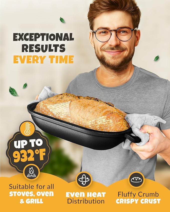 CRUSTLOVE Cast Iron Bread-Pan - Image 6